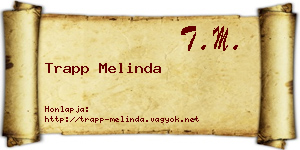 Trapp Melinda névjegykártya